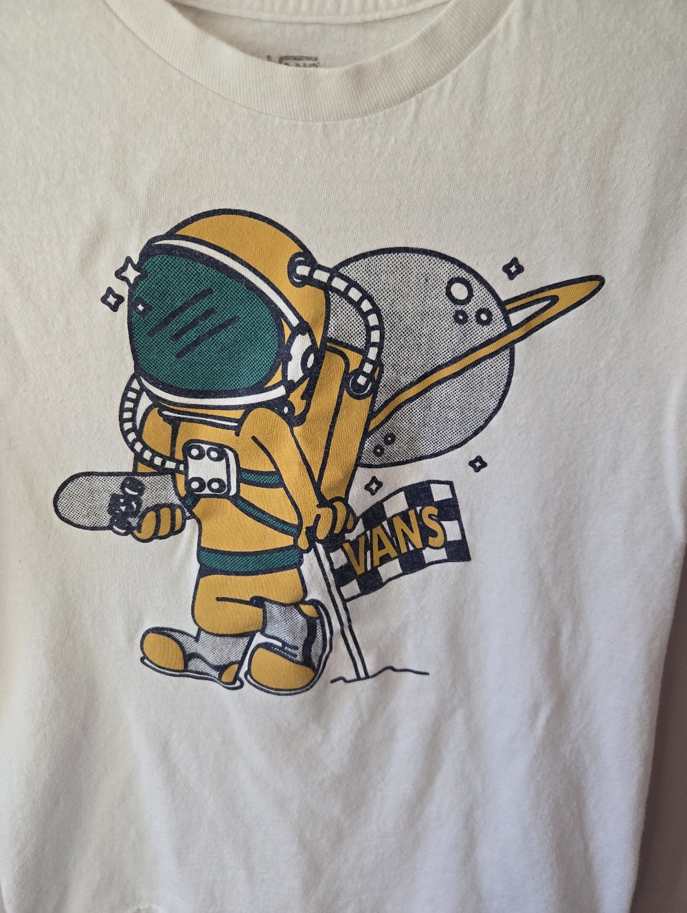 Vans Off The Wall Graphic Astronaut Skater T-Shirt - Men's Small - Picture 2 of 7